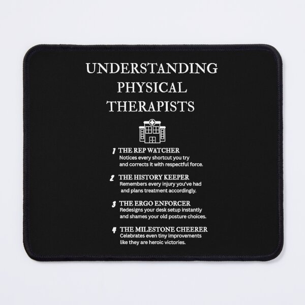 Item preview, Physical Therapist Traits – Humor Artwork – Black designed and sold by PsyFlow35.