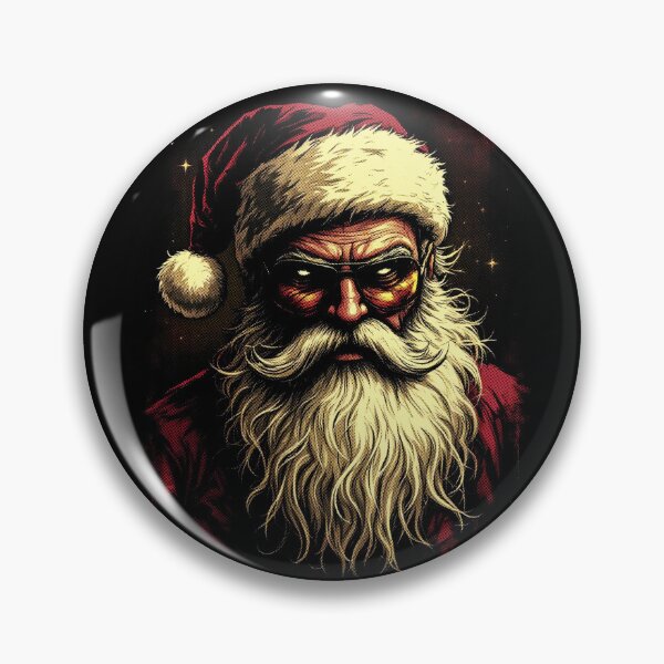 Item preview, Rock Raster Santa, designed for black fabrics designed and sold by SteadyRolling.