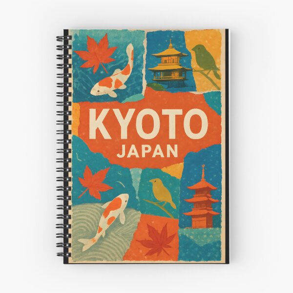 Item preview, Kyoto Culture Collage Travel Poster - Zen Rake & Maple designed and sold by Cosmopolis.