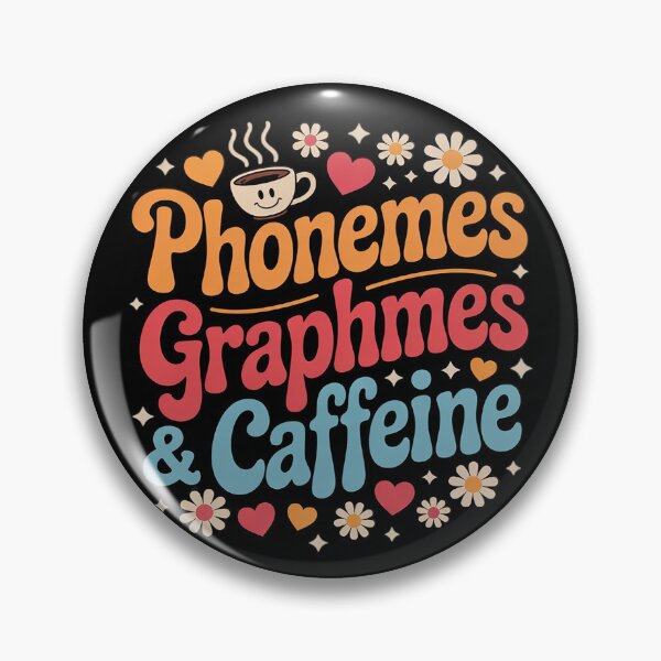 Item preview, Phonemes Graphemes and Caffeine Teacher Back to School  designed and sold by lilLilaBatArt.