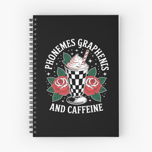 Item preview, Phonemes Graphemes and Caffeine Teacher Reading T  designed and sold by lilLilaBatArt.