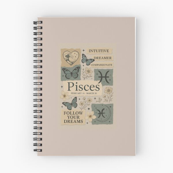 Artikelvorschau, Ästhetik einer Fische-Sternzeichen-Collage | Verträumte Vintage-Scrapbook-Astrologie-Kunst entworfen und verkauft von TrendBoost.