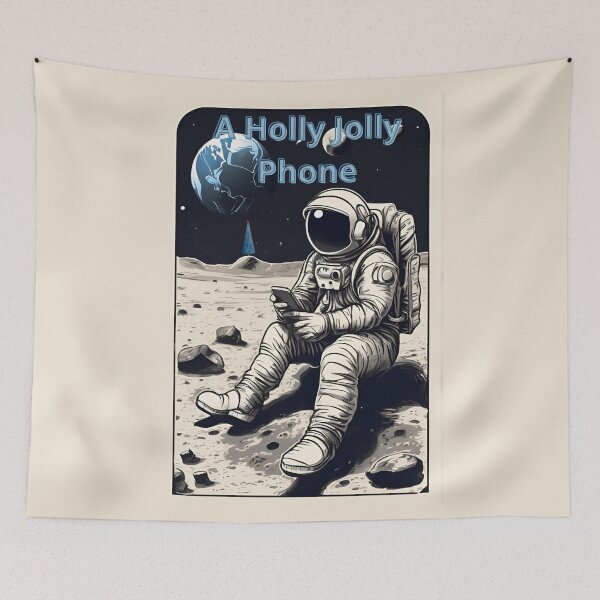 Item preview, Christmas Astronaut, Space,  designed and sold by GOLDENGARDENART.