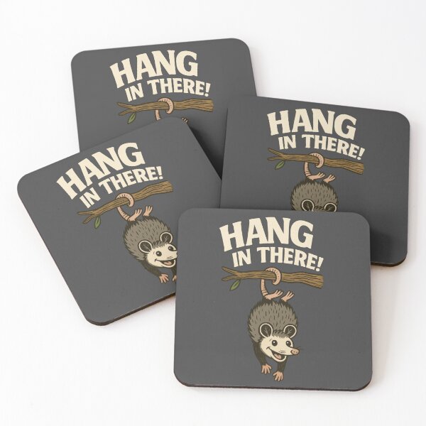 Item preview, Hang in There – Opossum Survival Mode designed and sold by Ombrya.