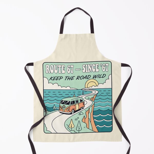 Item preview, Route 67 Coastal Van Road Trip Retro Sunset Design designed and sold by SplashTastic.