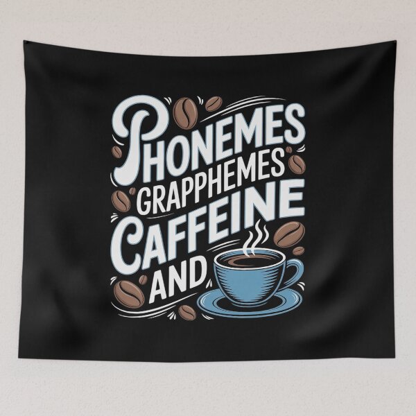 Item preview, Phonemes Graphemes and Caffeine Teacher Reading34  designed and sold by lilLilaBatArt.