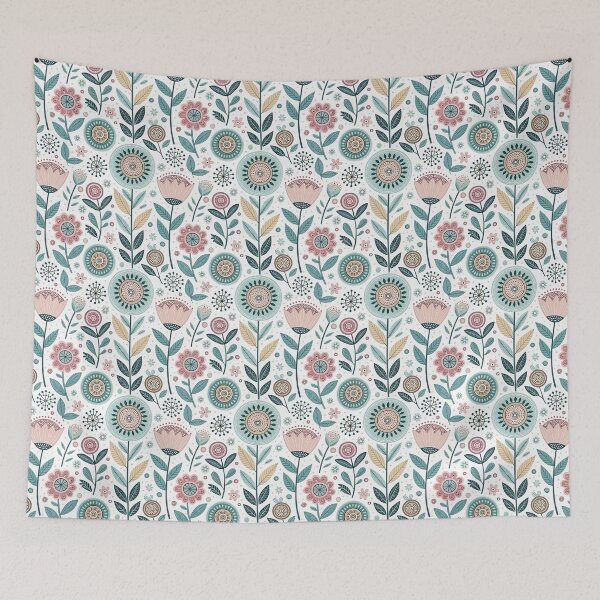 Item preview, Folk Flowers designed and sold by Shuga-Design.