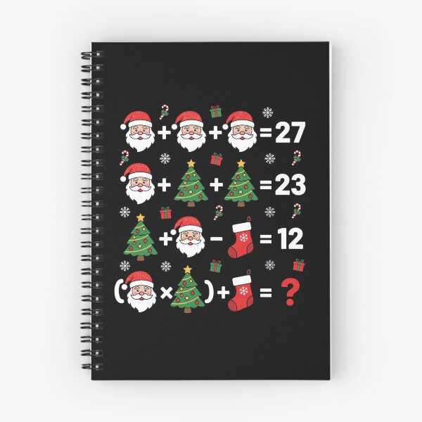 Item preview, Funny Christmas Math Puzzle Santa Tree Design designed and sold by FreshVibe Prints.