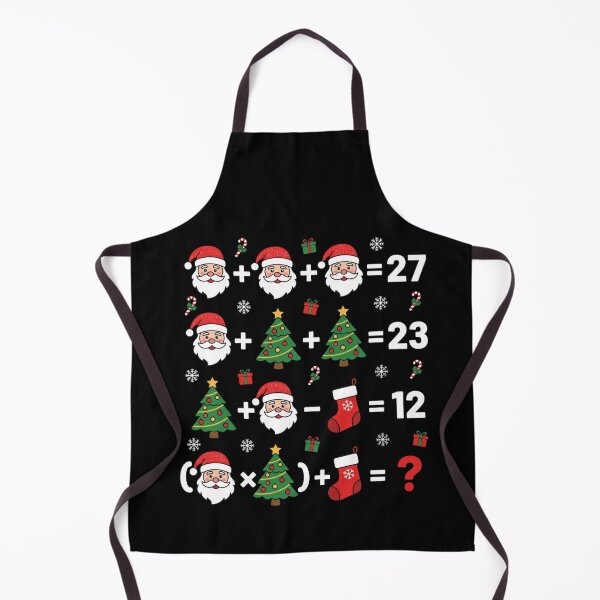 Item preview, Funny Christmas Math Puzzle Santa Tree Design designed and sold by FreshVibe Prints.