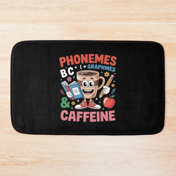 Item preview, Phonemes Graphemes and Caffeine Literacy Back to School  designed and sold by lilLilaBatArt.