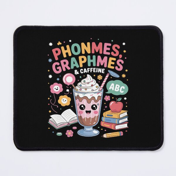 Item preview, Phonemes Graphemes and Caffeine Literacy Back to School T designed and sold by lilLilaBatArt.
