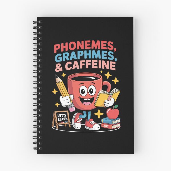 Item preview, Phonemes Graphemes and Caffeine Literacy Back to School00  designed and sold by lilLilaBatArt.