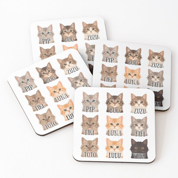Item preview, Cute Cat Names – Adorable Kawaii Cat Name List Design designed and sold by Ditstyle.