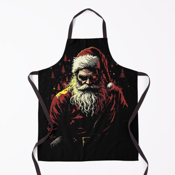 Item preview, Raster Rebel Santa, designed for black fabrics designed and sold by SteadyRolling.