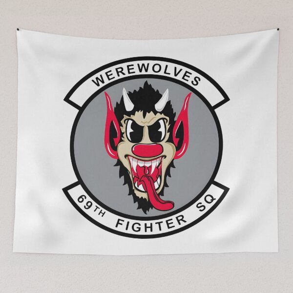 Item preview, 69th Fighter Squadron Werewolves Patch designed and sold by CharlieDesings.