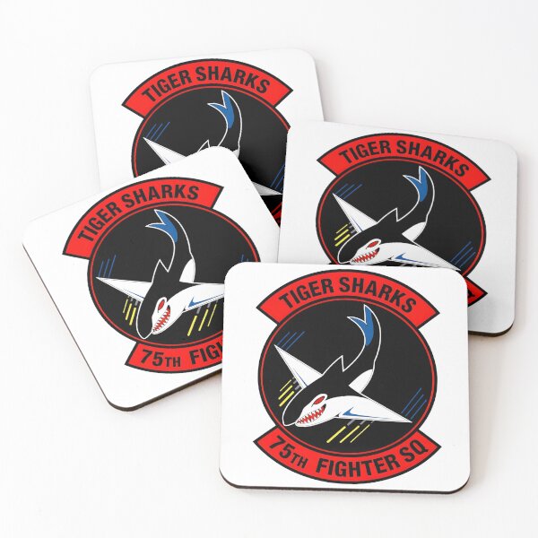 Item preview, 75th Fighter Squadron Tiger Sharks Patch designed and sold by CharlieDesings.