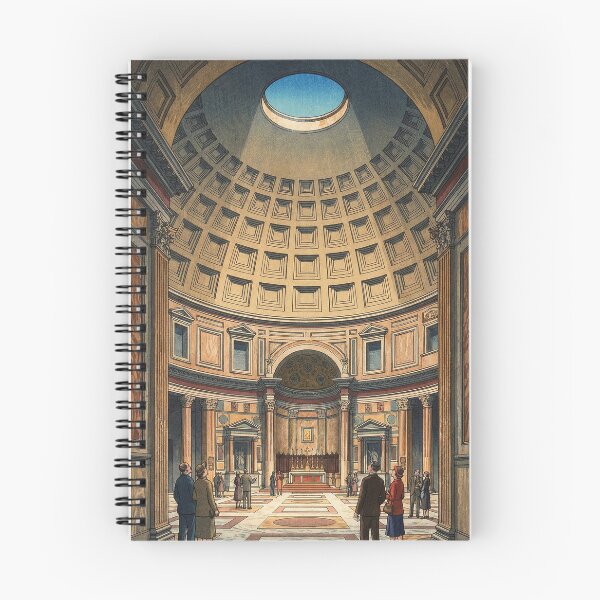 Item preview, The Pantheon in Rome Japanese Woodblock Print designed and sold by Takeda-art.