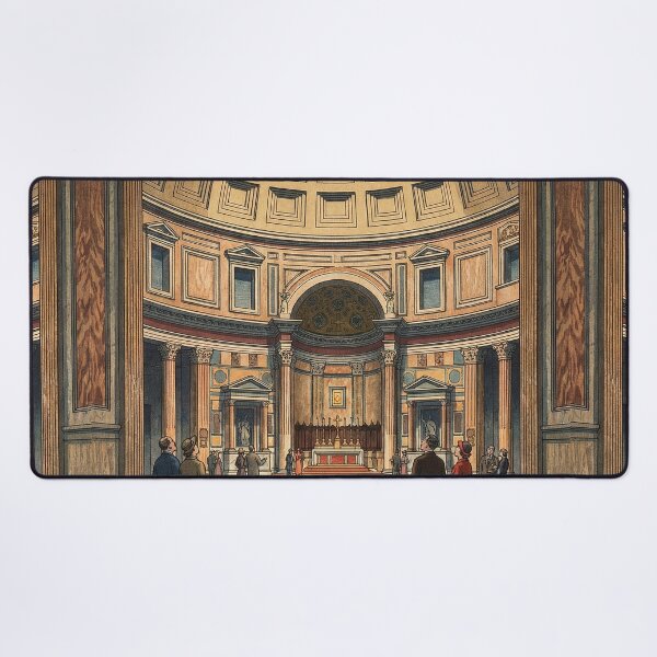 Item preview, The Pantheon in Rome Japanese Woodblock Print designed and sold by Takeda-art.