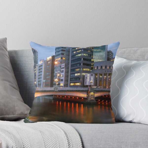 Item preview, Night view of the riverside in the Kita Ward of Osaka designed and sold by WorldScenery.