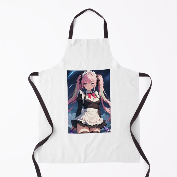 Item preview, Cosmic Pink Haired Maid Waifu | Anime Girl in Space with Twintails designed and sold by iloveanimechibi.