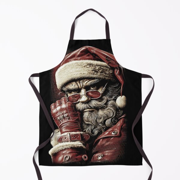 Item preview, Rocking Raster Rebel Santa, designed for black fabrics designed and sold by SteadyRolling.