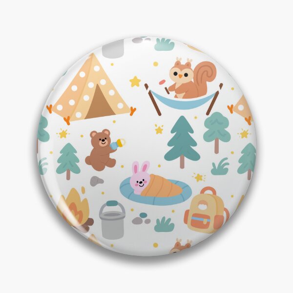 Item preview, Baby Shower Camping Seamless designed and sold by KJackArtwork.