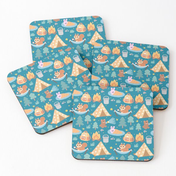 Item preview, Baby Shower Camping Seamless designed and sold by KJackArtwork.