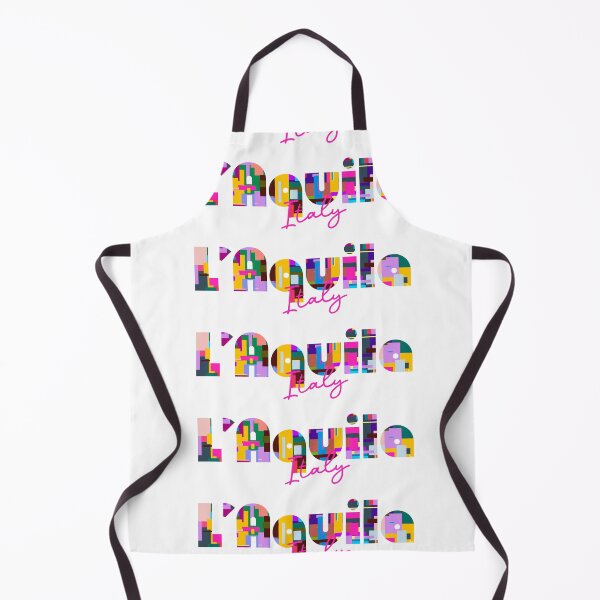 Item preview, L’Aquila, Italy, Vibrant Abstract City Typography Art designed and sold by Wanderful-roads.