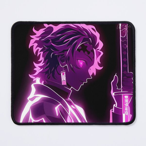 Item preview, Neon Blade Warrior – Glowing Samurai Silhouette designed and sold by Dyan4.