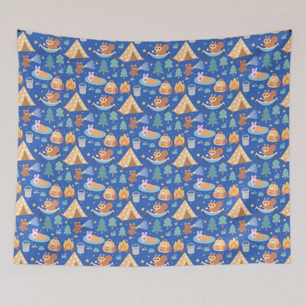Item preview, Baby Shower Camping Seamless designed and sold by KJackArtwork.