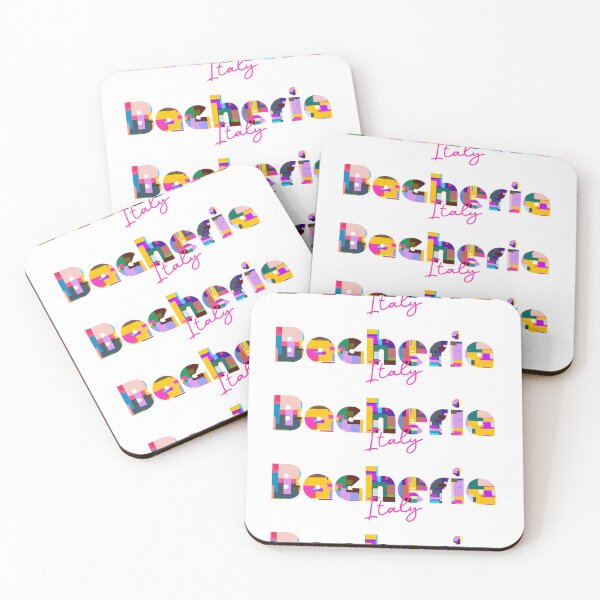 Item preview, Bagheria, Italy, Vibrant Abstract City Typography Art designed and sold by Wanderful-roads.
