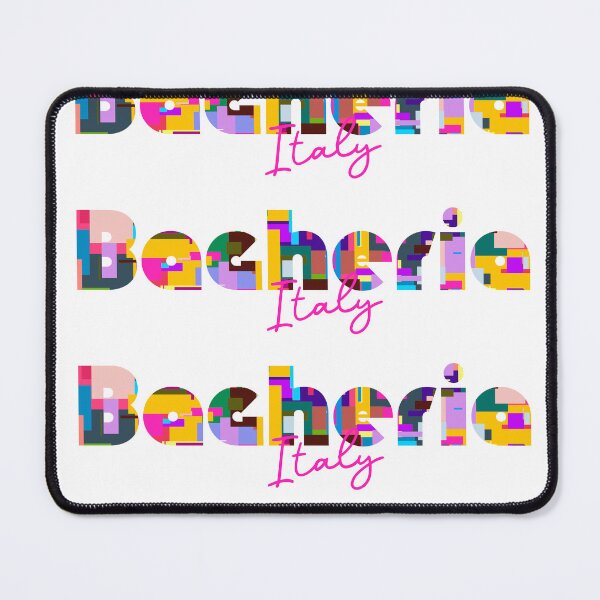 Item preview, Bagheria, Italy, Vibrant Abstract City Typography Art designed and sold by Wanderful-roads.