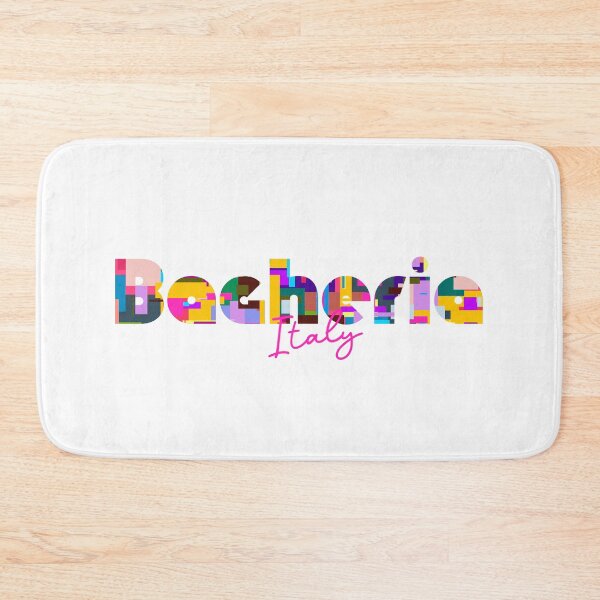 Item preview, Bagheria, Italy, Vibrant Abstract City Typography Art designed and sold by Wanderful-roads.