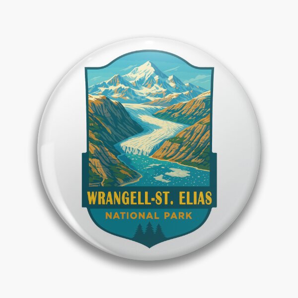 Item preview, Wrangell–St. Elias Alaska Mountain Sticker designed and sold by Ismeal Von.