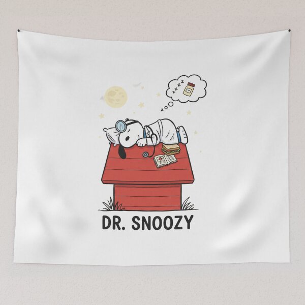Item preview, Funny Cute Cartoon Sleepy Dr Snoopy Anime Girl Manga Japanese Meme Sticker  designed and sold by Velvetstitches.