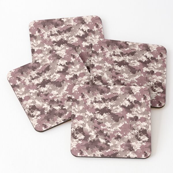 Item preview, Minimalistic Luxurious Pixeled Camouflage Texture For Military Style Fan designed and sold by RoyalStarsPatts.