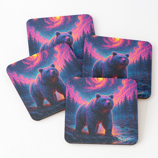 Item preview, Cosmic Bear Under Galaxy Sky designed and sold by Expl0rer.