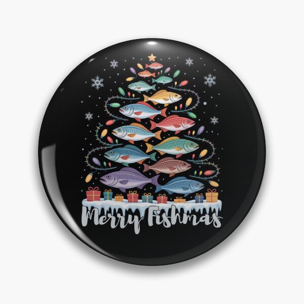 Item preview, Merry Fishmas Funny Fishing Christmas Tree Design for Fishermen designed and sold by love3617.