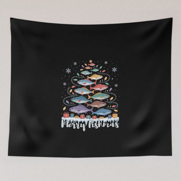 Item preview, Merry Fishmas Funny Fishing Christmas Tree Design for Fishermen designed and sold by love3617.