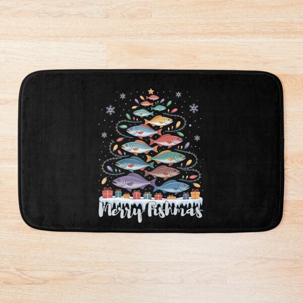 Item preview, Merry Fishmas Funny Fishing Christmas Tree Design for Fishermen designed and sold by love3617.