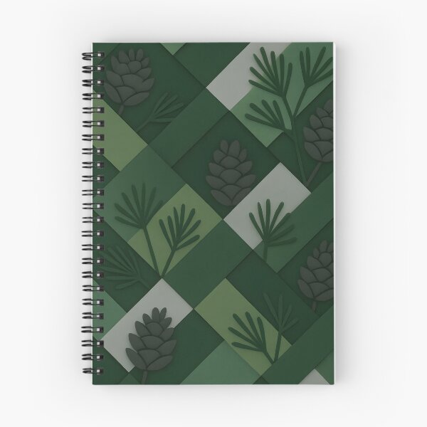 Item preview, Parallelogram Lattice x Pinaceae Art Print – Deep Forest Greens designed and sold by Artsy-With.