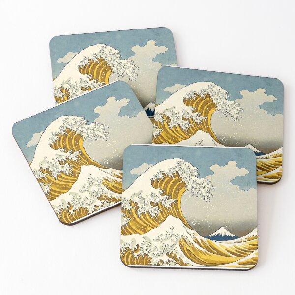 Item preview, The Great Wave of Beer - Golden Liquid Gold Kanagawa Parody designed and sold by Imaginationbeyond.