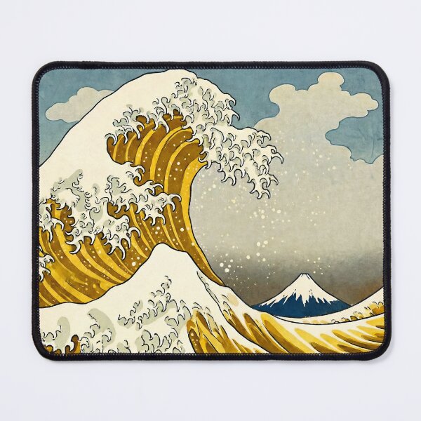 Item preview, The Great Wave of Beer - Golden Liquid Gold Kanagawa Parody designed and sold by Imaginationbeyond.