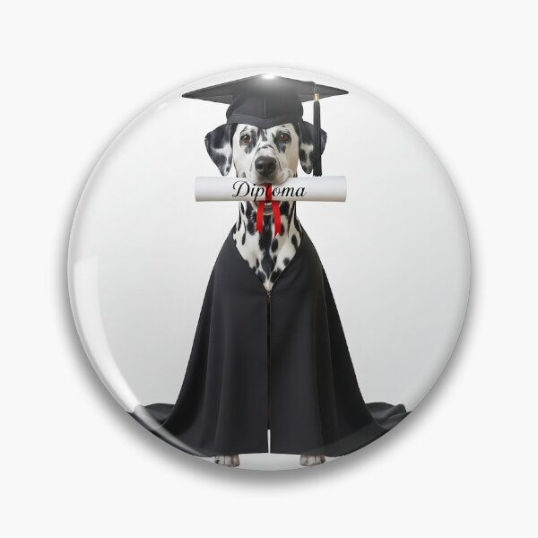 Item preview, Dog wearing graduation cap, diploma, and cape designed and sold by PetPeter.