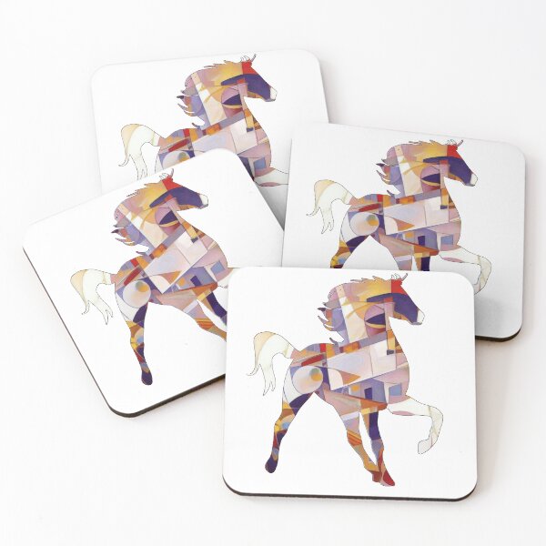 Item preview, Cubism style Beutiful Horse of colorful Abstraction designed and sold by Dmitri Matkovsky.