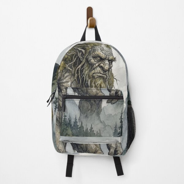 Item preview, Troll Stone Guardian creature of folklore watercolor artwork illustration designed and sold by Vintage Designs +.