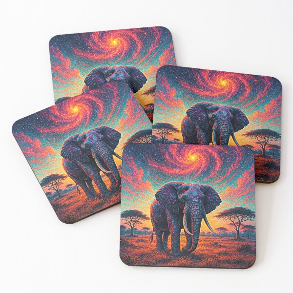 Item preview, Cosmic Elephant Under Galaxy Sky designed and sold by Expl0rer.