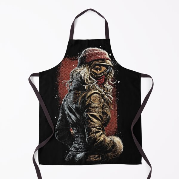 Item preview, Winter Rebel Rider, designed for black fabrics designed and sold by SteadyRolling.