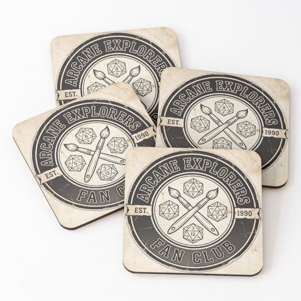 Item preview, Arcane Explorers Fan Club – Vintage Dice Emblem Inspired by Will Byers Fan Club Aesthetic designed and sold by AbstractAuraArt.