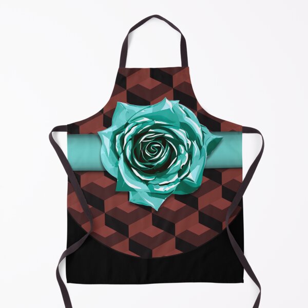 Item preview, Teal Blue Retro Geometric Neon Rose Choker Corsage designed and sold by TackyTime.